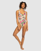 Womens Beach Classics High Leg One Piece Swimsuit