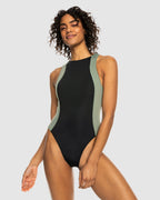 Womens Roxy Pro Wave Active One Piece Swimsuit