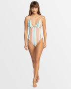 Womens Playa Paradise Reversible One Piece Swimsuit