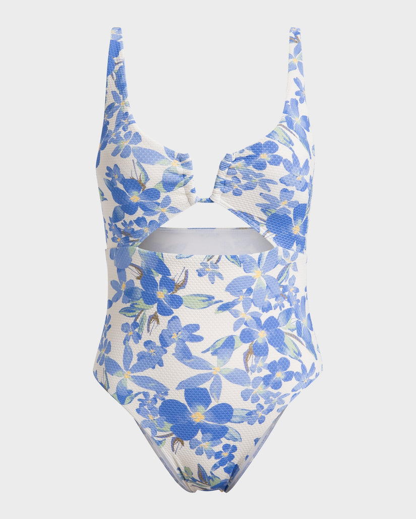 Womens Artsy Floral One Piece Swimsuit