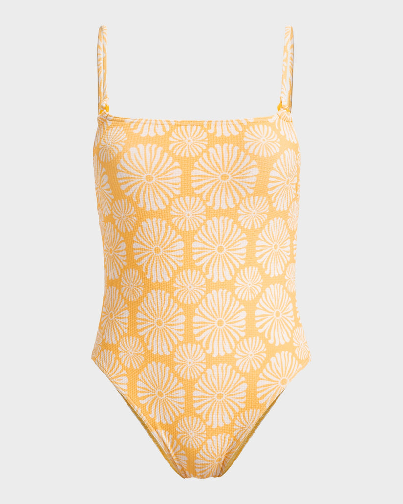 Womens Tropical Tile One Piece Swimsuit