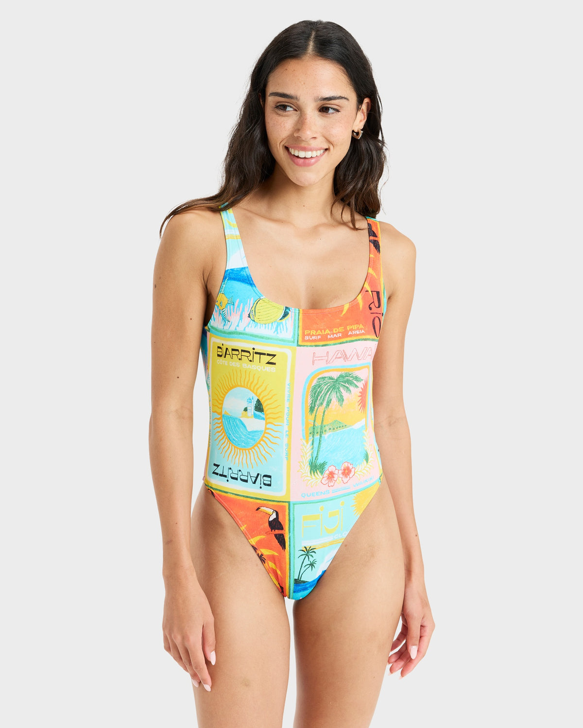 Womens Atlas Higg Leg One Piece Swimsuit