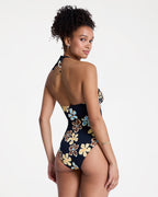 Womens Nostalgic Feel One Piece Swimsuit