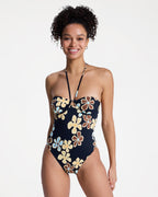 Womens Nostalgic Feel One Piece Swimsuit