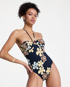 Womens Nostalgic Feel One Piece Swimsuit