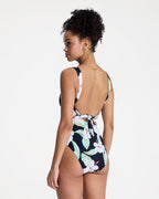 Womens Printed Essentials One Piece Swimsuit