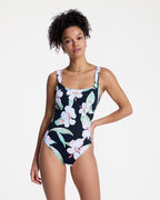 Womens Printed Essentials One Piece Swimsuit
