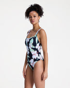 Womens Printed Essentials One Piece Swimsuit