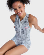 Womens Pro Surf Boyleg One Piece Swimsuit