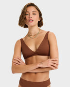 Womens Rib Roxy Love The Ocena V Bikiini Top