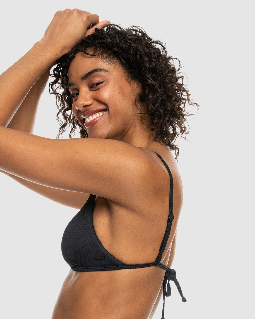Womens Rib Roxy Love The Quiver Tri Bikini Top