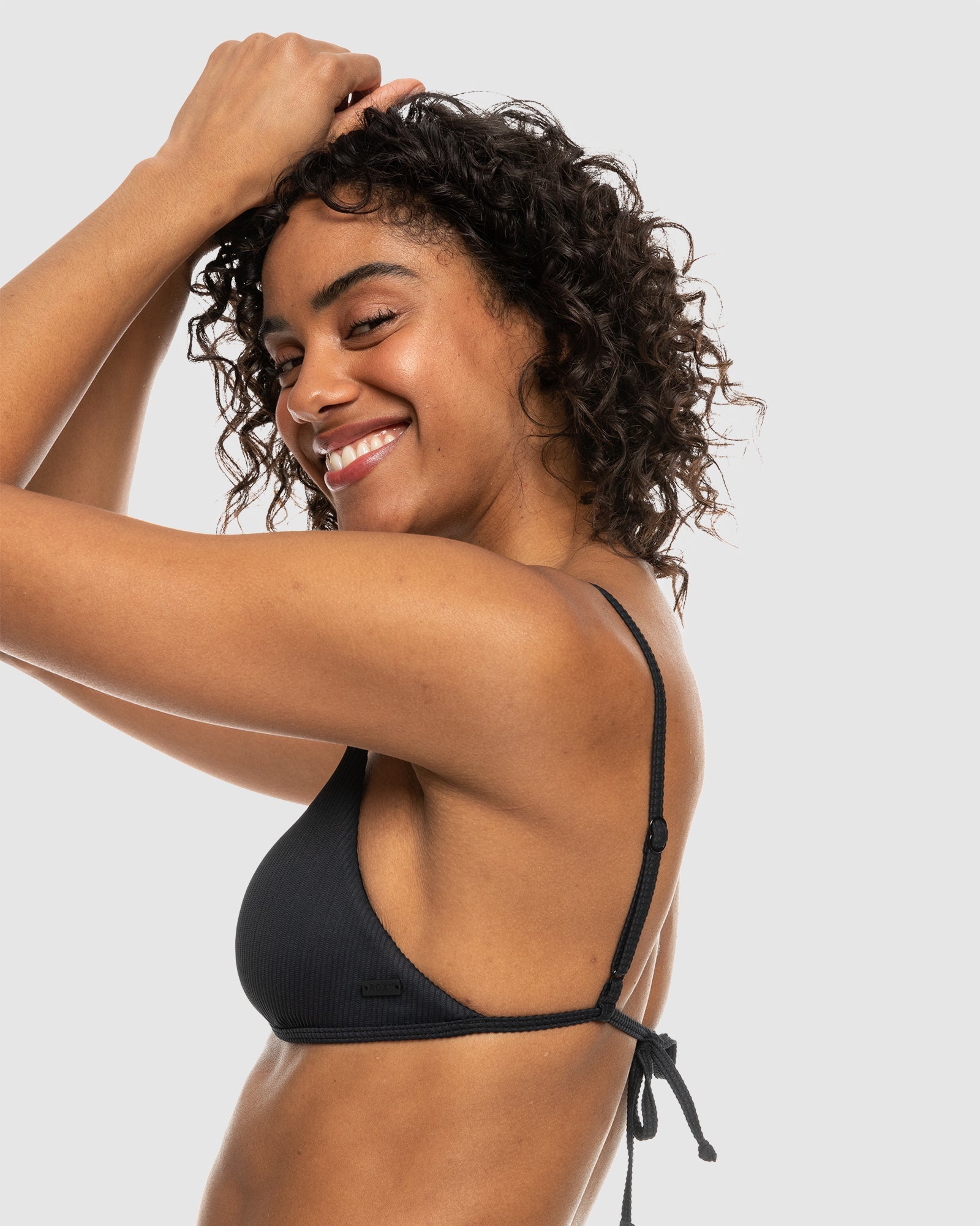Womens Rib Roxy Love The Quiver Tri Bikini Top