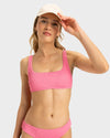 Womens Rib Roxy Love The Glassy Bikini Top