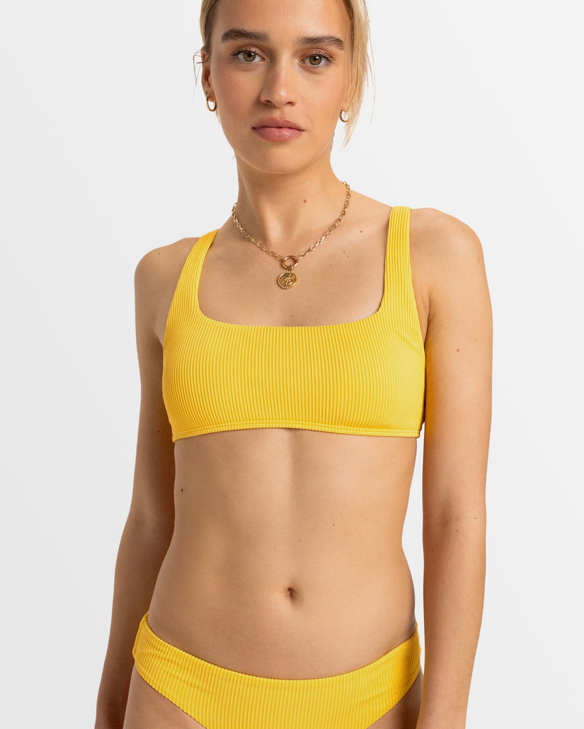 Womens Rib Roxy Love The Glassy Bikini Top