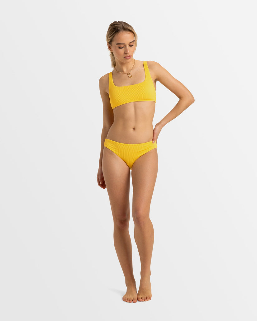 Womens Rib Roxy Love The Glassy Bikini Top