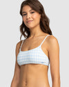 Womens Check It Bralette Bikini Top