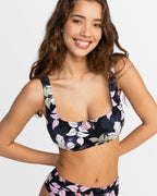 Womens Printed Beach Classics Underwire Bikini Top