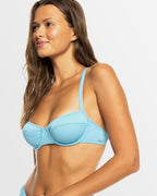 Womens Rib Roxy Love The New Muse Full Coverage Bikini Top