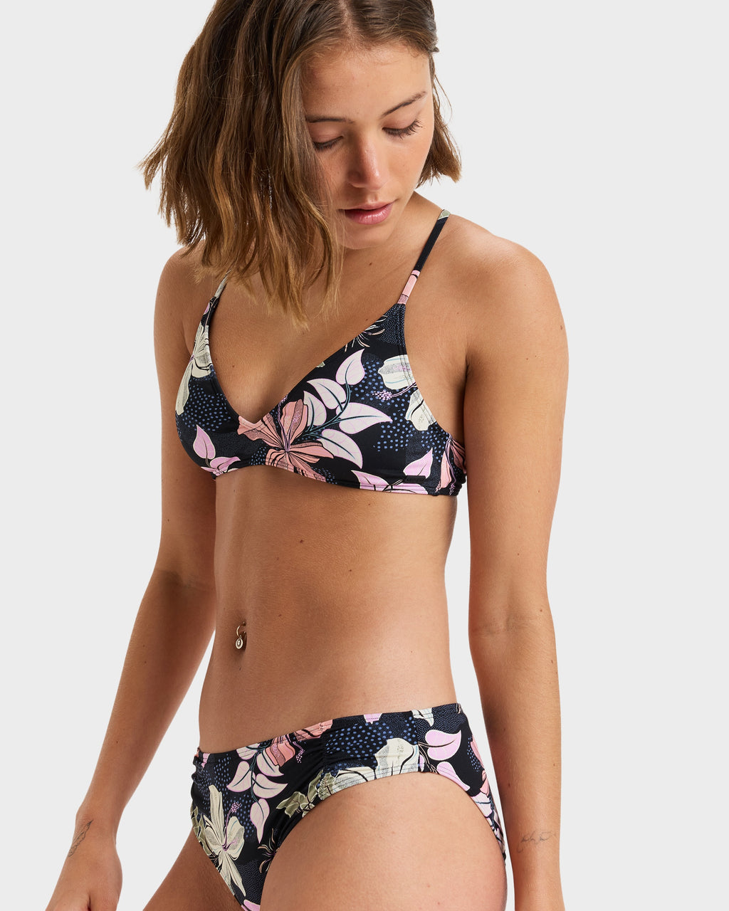 Womens Printed Beach Classics Strappy Bikini Top