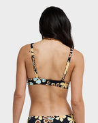Womens Nostalgic Feel Elongated Tri Bikini Top