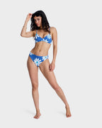 Womens Printed Essentials Athletic Tri Bikini Top