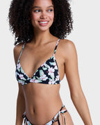 Womens Printed Essentials Fixed Tri Bikini Top