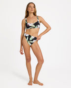 Womens Printed Essentials Underwire D Cup Bikini Top