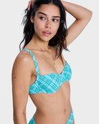 Womens Printed Essentials Uderwire Bralette Bikini Top