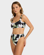 Womens Printed Essentials Bralette Bikini Top