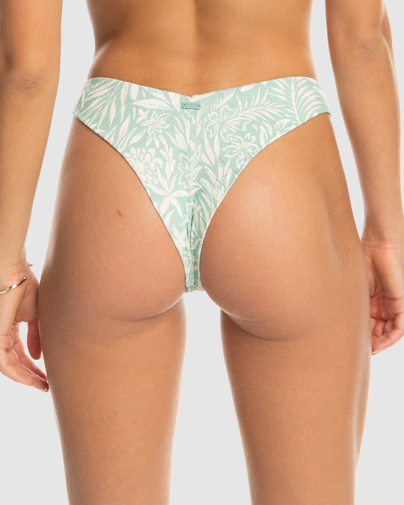 Womens Printed Rib Roxy Love The Sunseeker Bikini Bottom