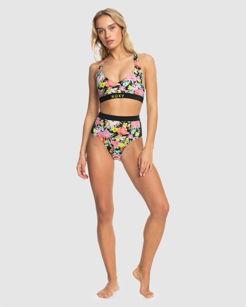 Womens Roxy Active High Waist Bikini Bottom