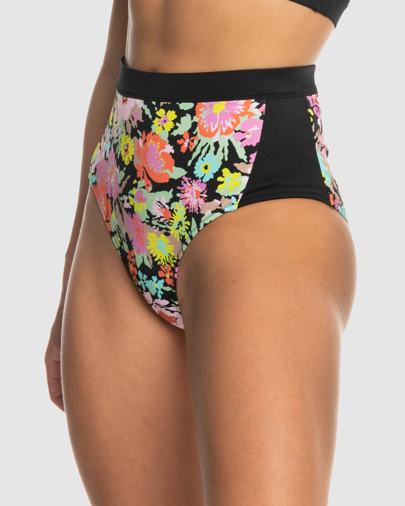 Womens Roxy Active High Waist Bikini Bottom
