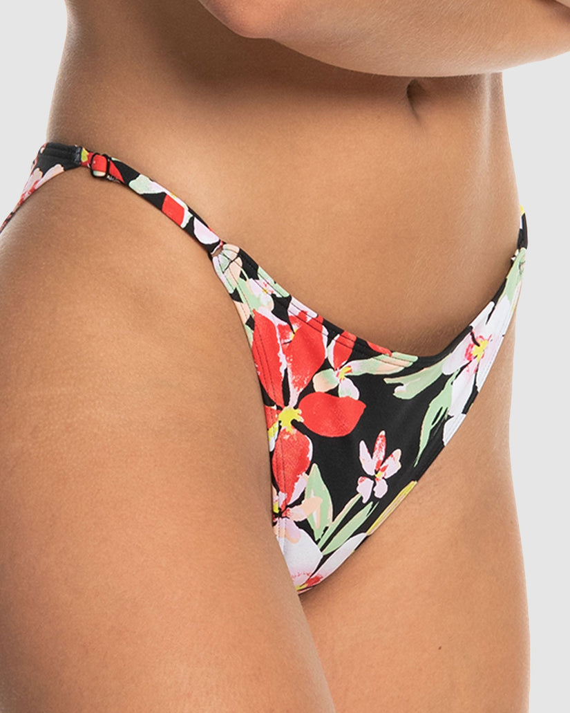 Womens Printed Beach Classics Mini Bikini Bottom