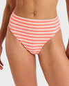 Womens Party Wave Mid Waist Bikini Bottom