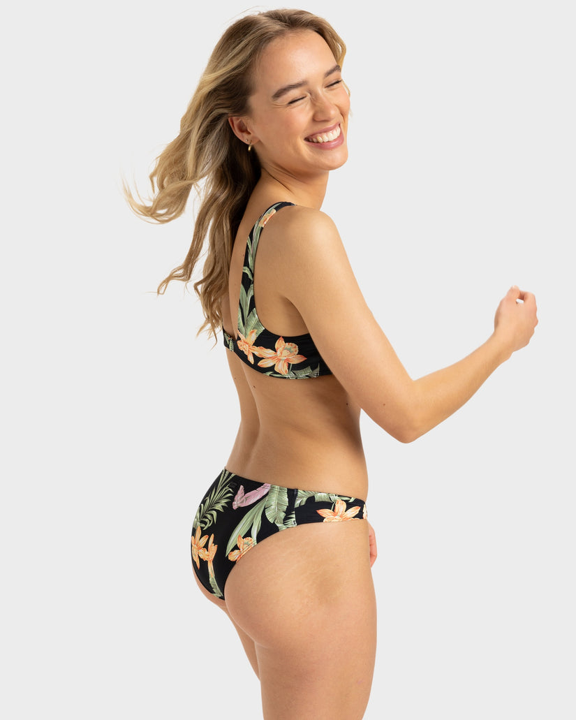 Womens Printed Beach Classics Moderate Bikini Bottom
