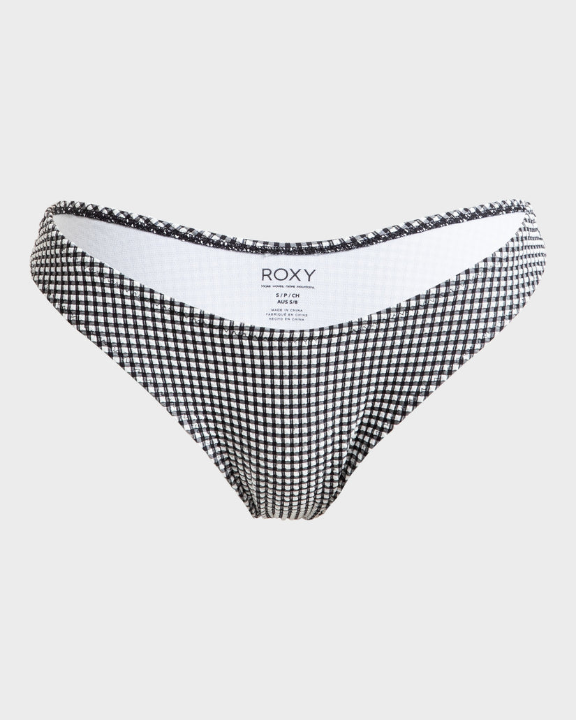 Womens Gingham Hi Cheeky Bikini Bottom