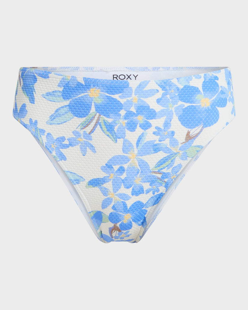 Womens Artsy Floral Midwaist Bikini Bottom