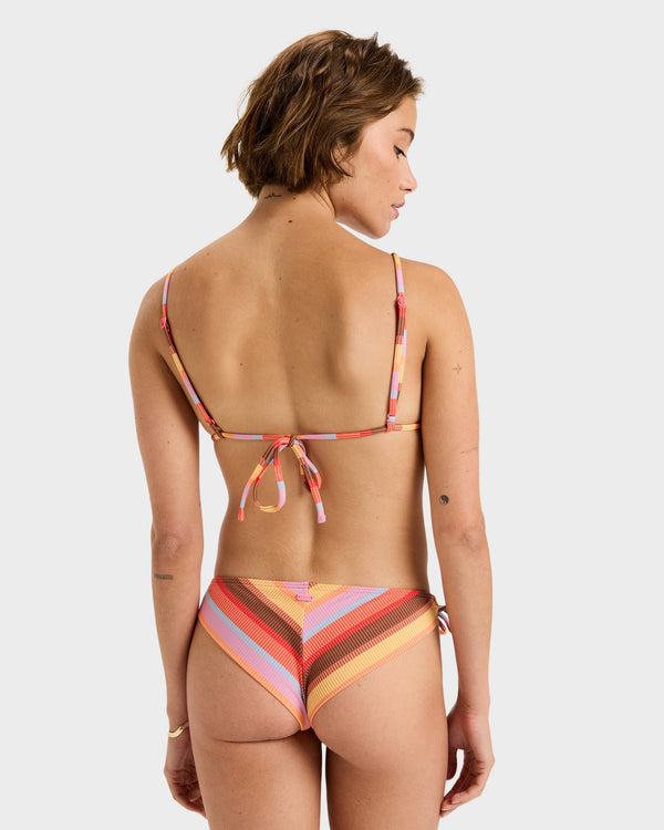 Womens Sunset Stripe TS Cheeky Bikini Bottom