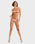 Womens Sunset Stripe TS Cheeky Bikini Bottom