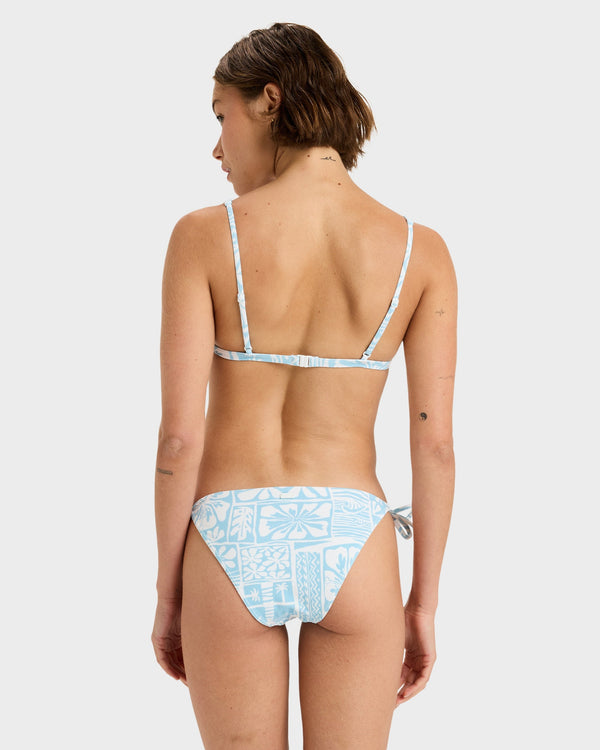 Womens Flowers Wave Bikini Bottom