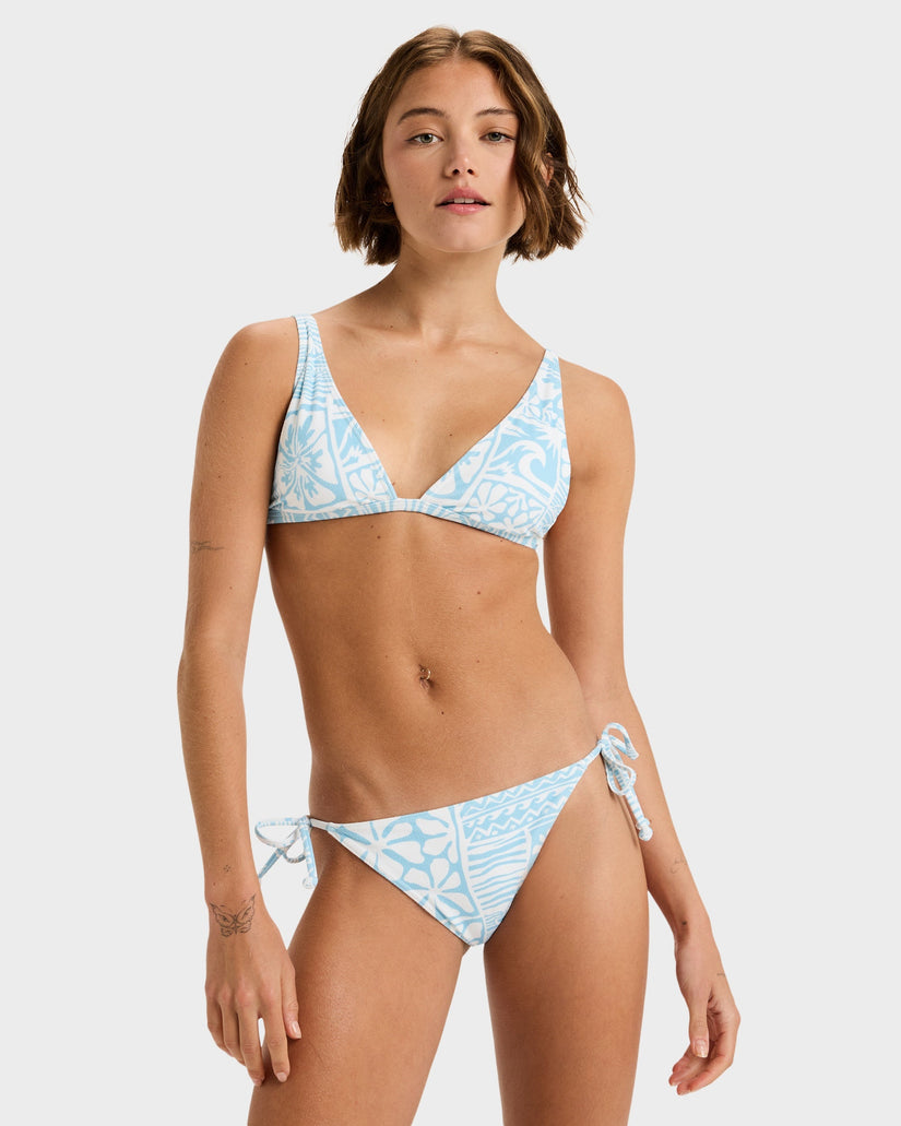 Womens Flowers Wave Bikini Bottom