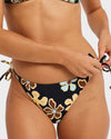 Womens Nostalgic Feel Tie Side Cheeky Bikini Bottom