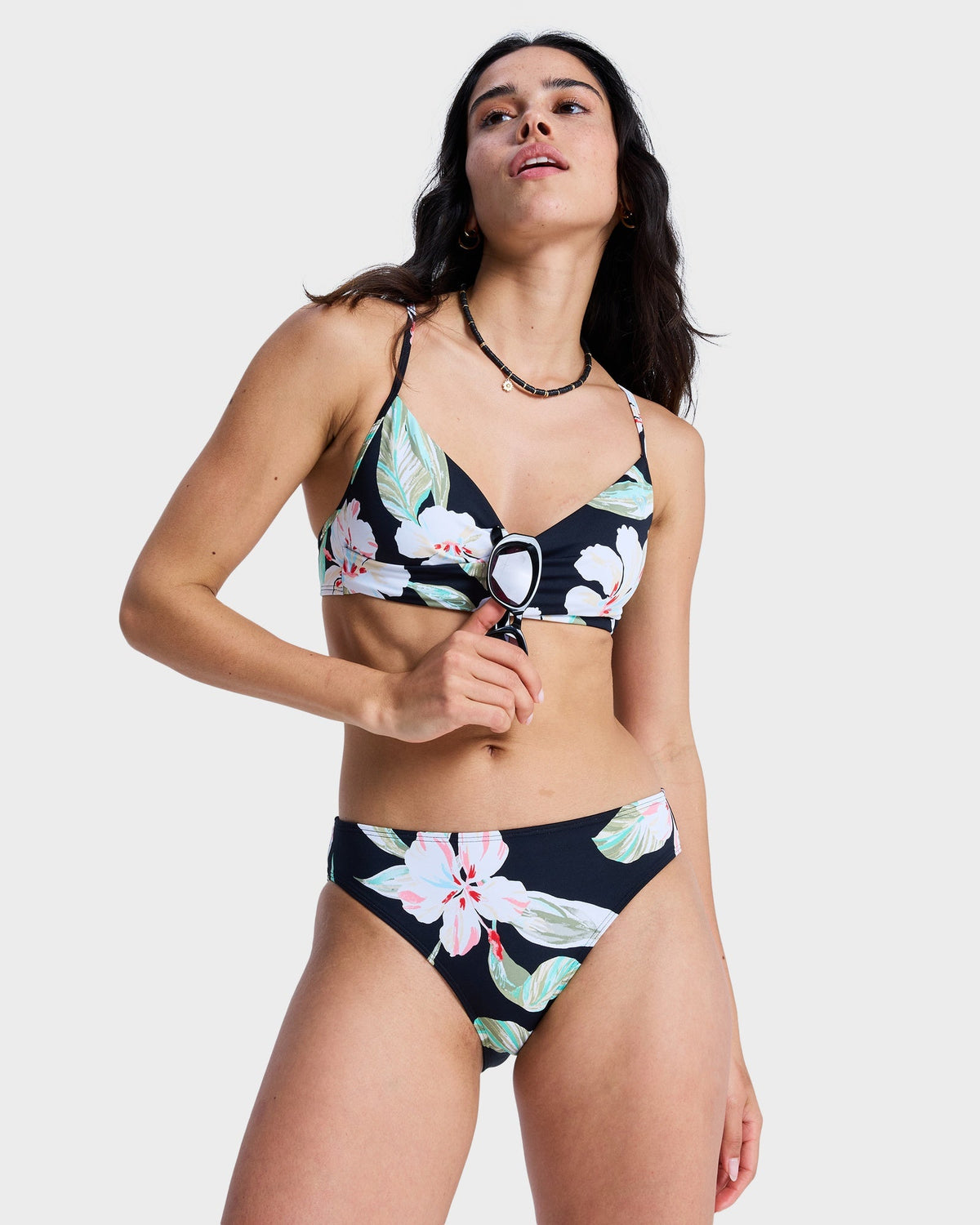 Womens Printed Essentials Hipster Bikini Bottom