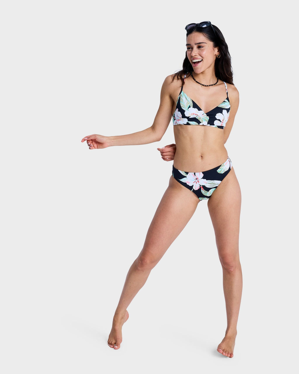 Womens Printed Essentials Hipster Bikini Bottom