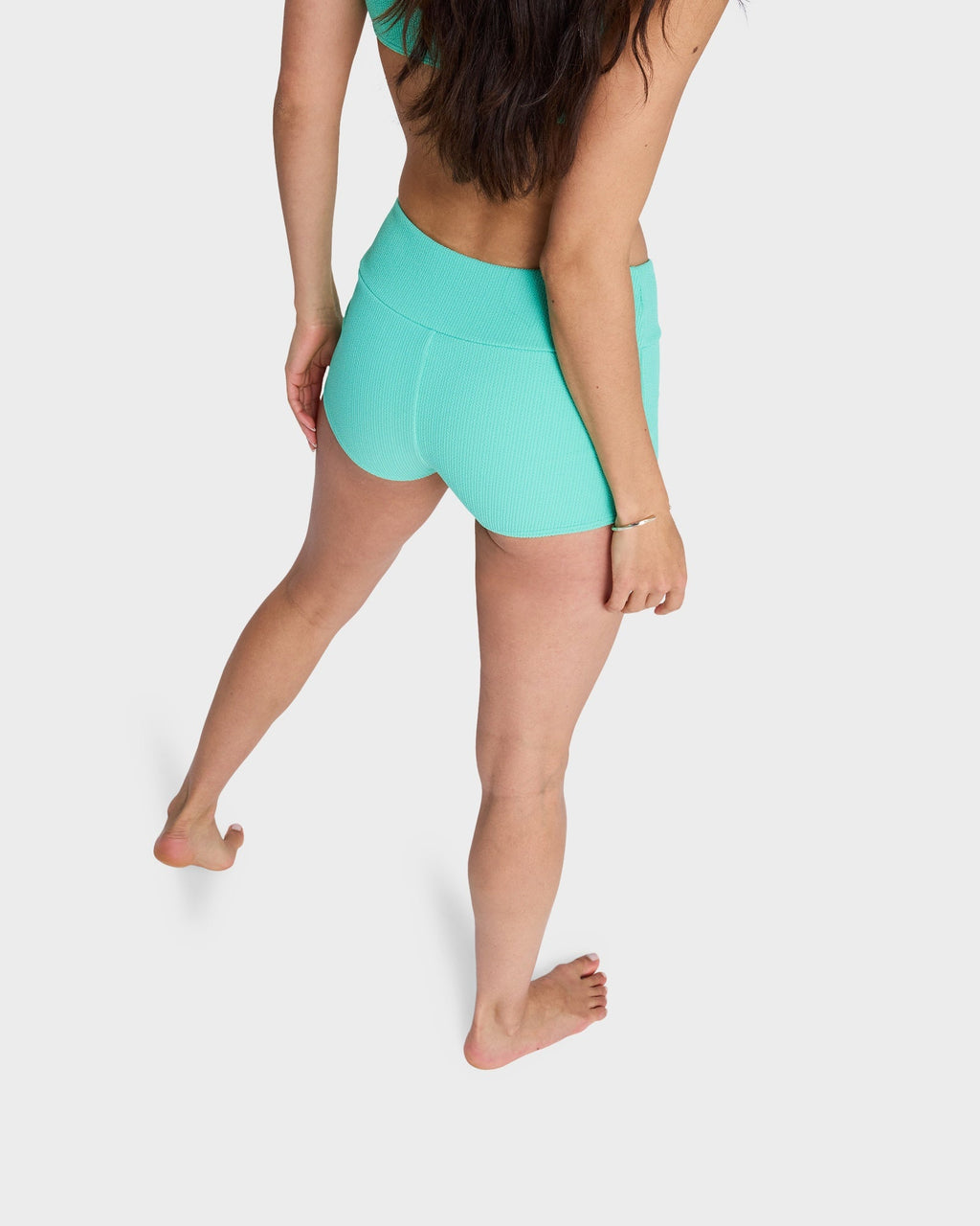 Womens Roxy Sunshine High Rise Boyleg Bikini Bottom