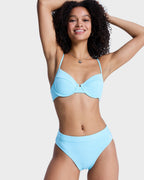 Womens Roxy Palm Dream Mid Waist Classic Bikini Bottom