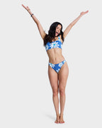 Womens Printed Essentials Cheeky Coverage Bikini Bottom
