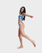 Womens Printed Essentials Cheeky Coverage Bikini Bottom