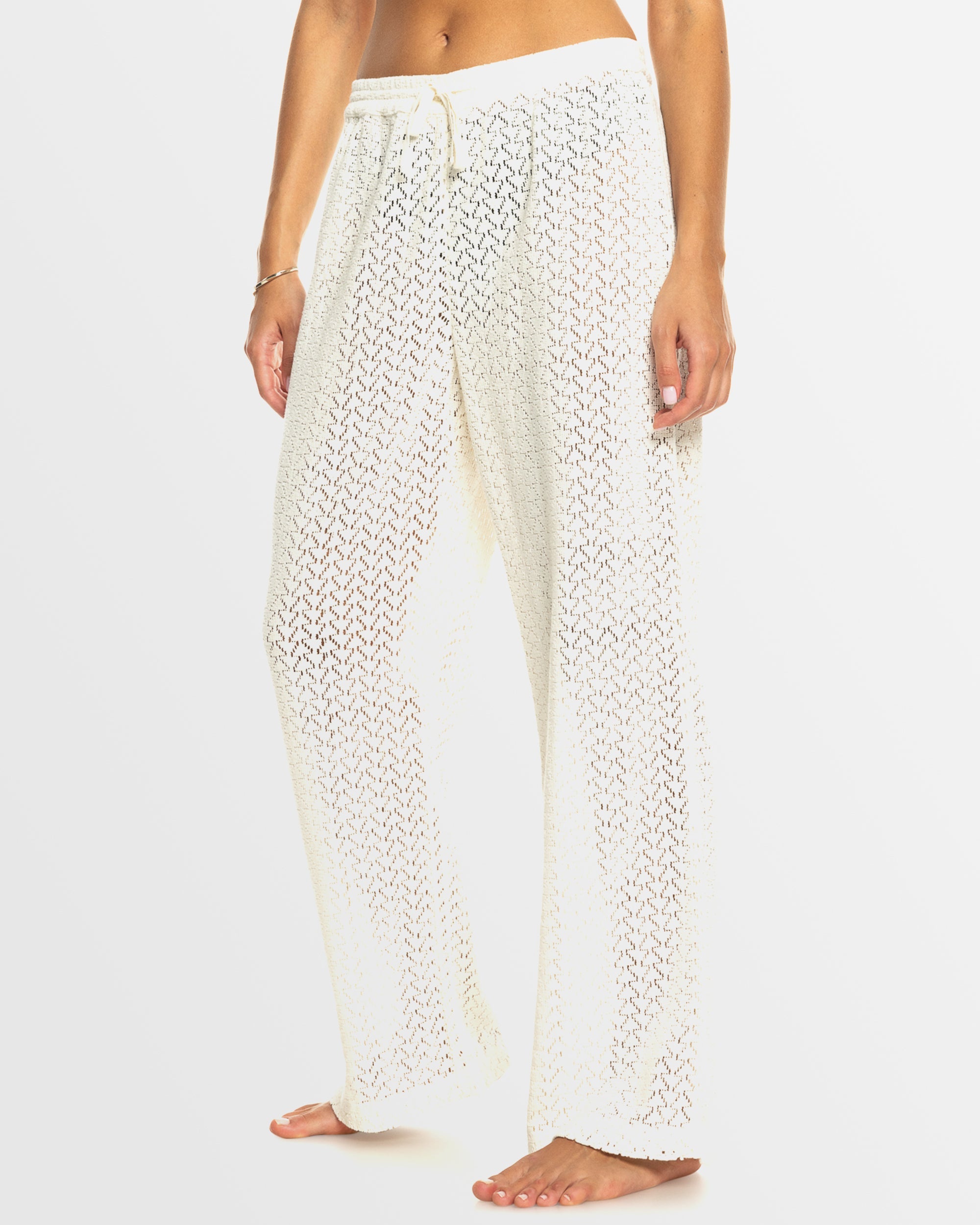 Womens Mood Moving Crochet Beachy Cover Up Pants