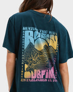 Womens Sunnyoversize Optic Wash T-Shirt